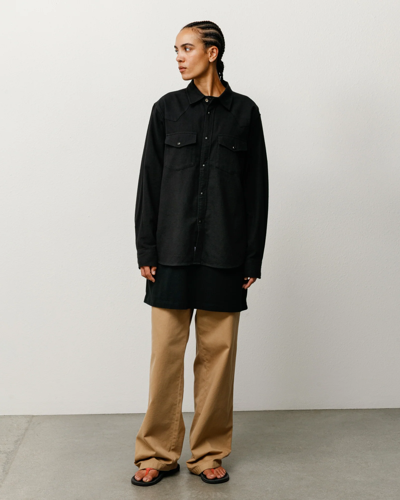COTTON SILK WESTERN SHIRT - Image 4