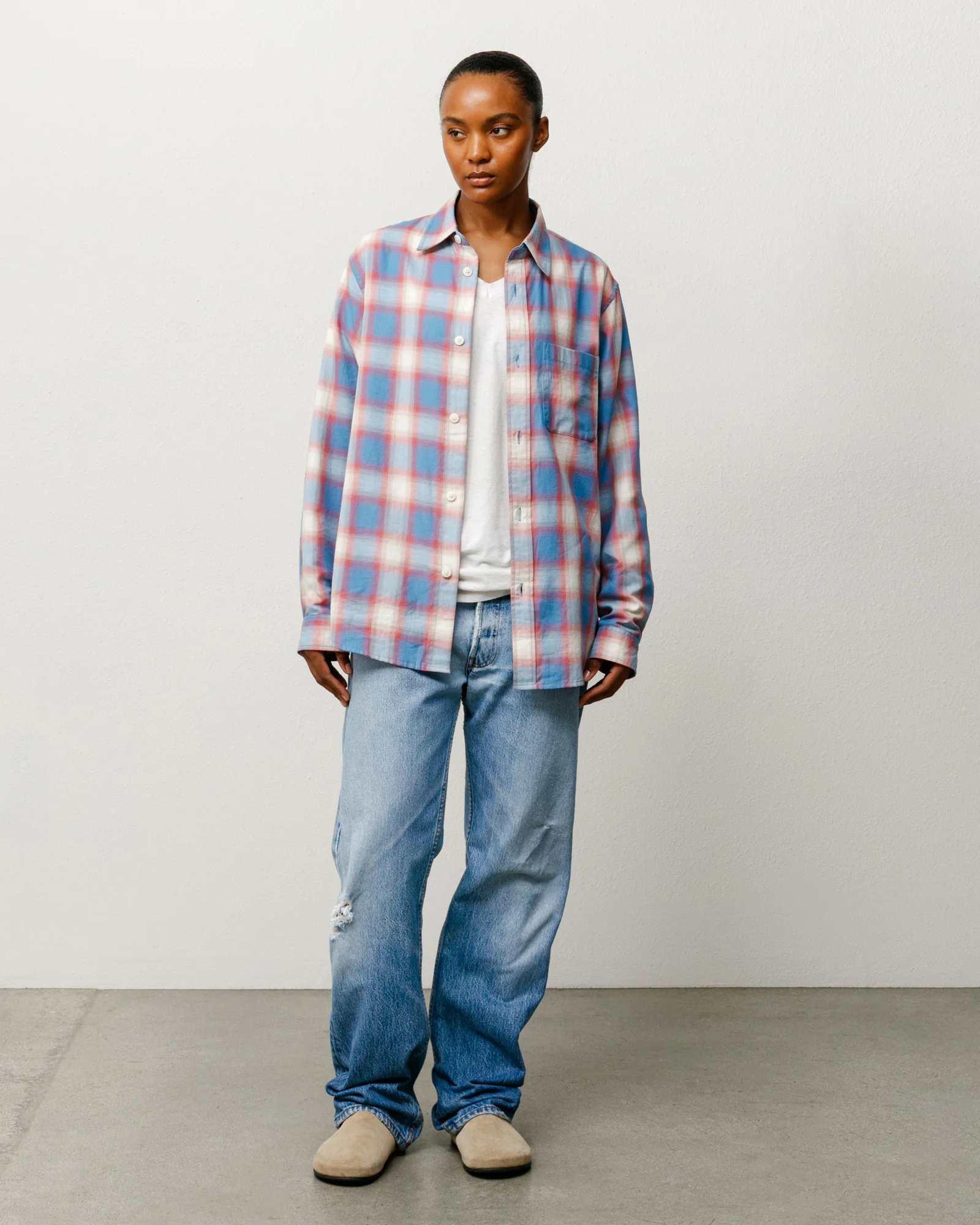 BEACH OMBRE PLAID SHIRT - Image 4