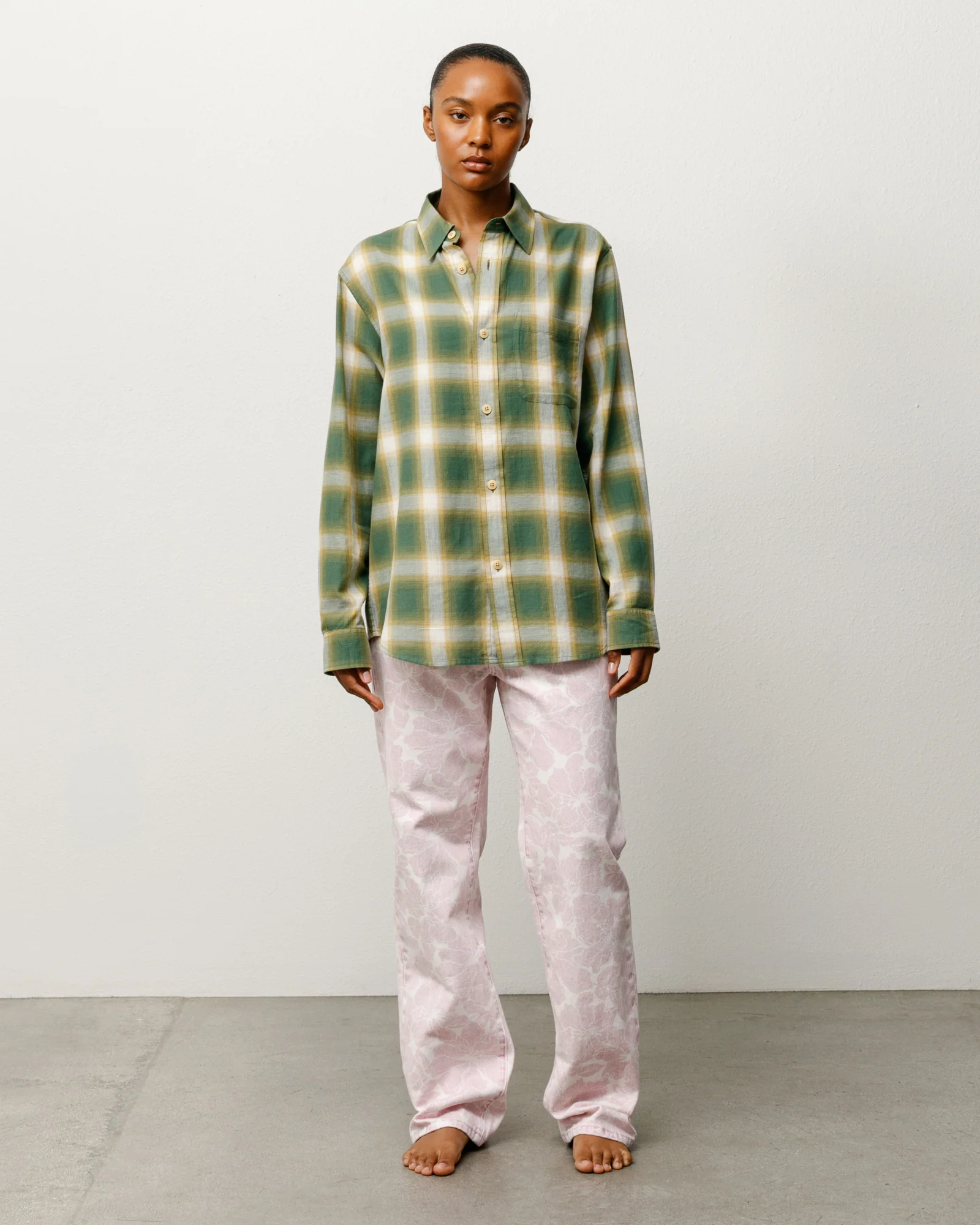 BEACH OMBRE PLAID SHIRT
