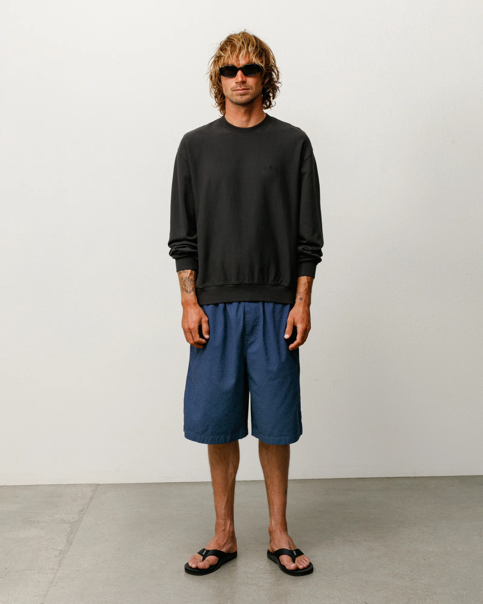 BAGGY SEERSUCKER BEACH SHORT - Image 4