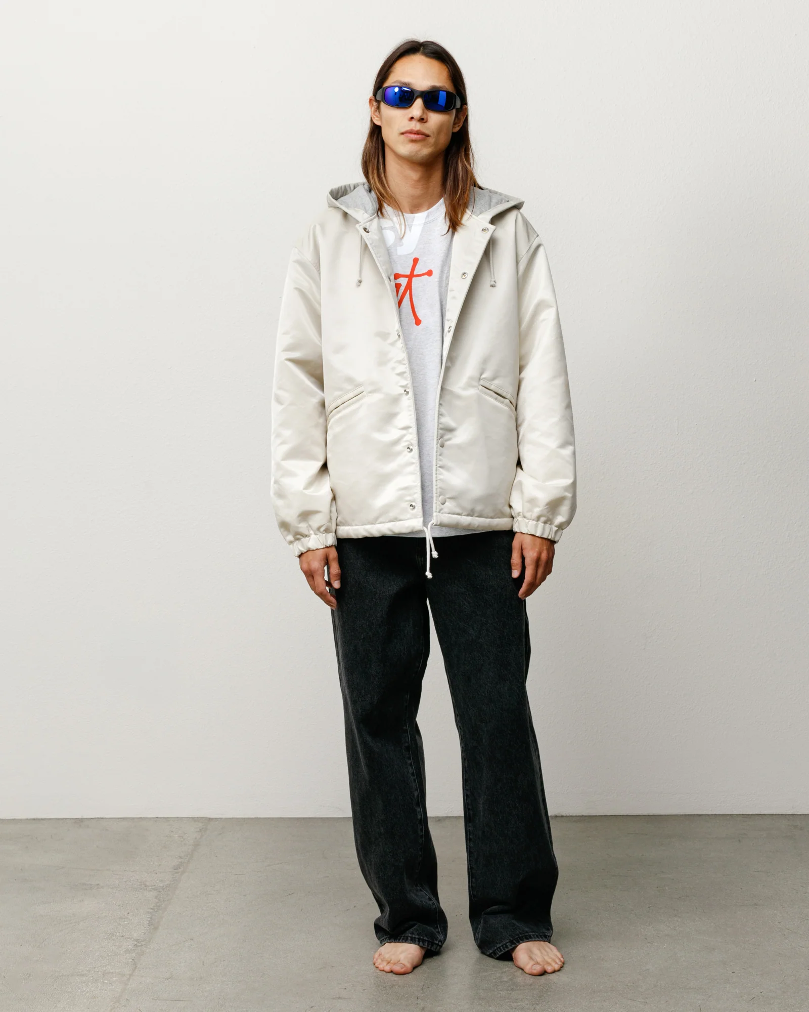 HOODED COACHES JACKET