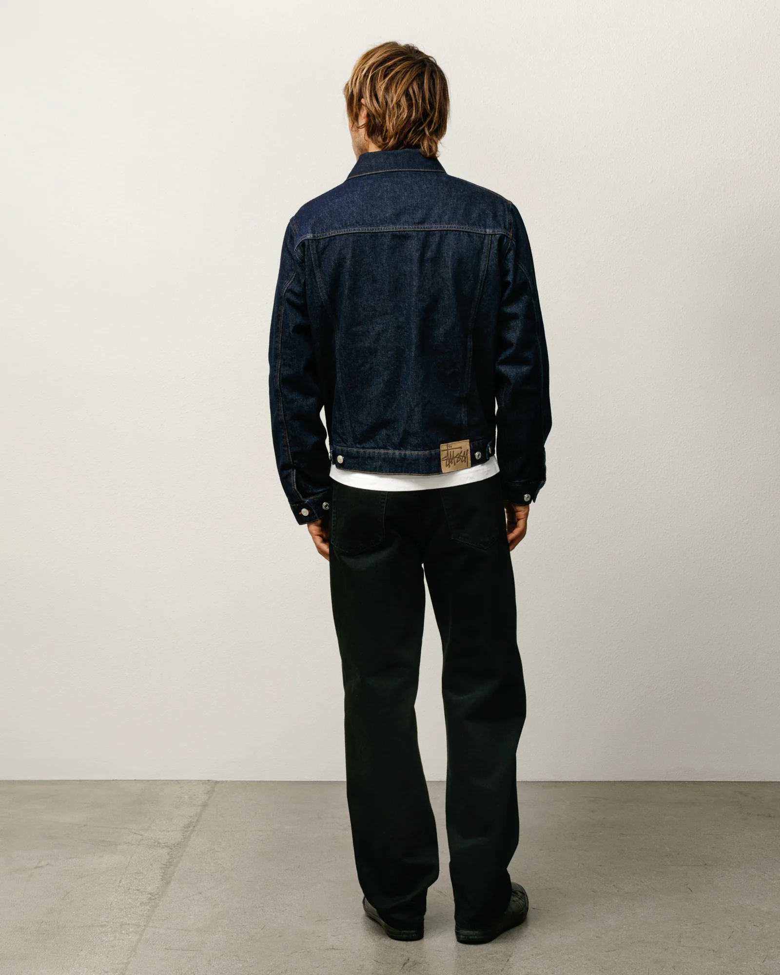 LINED DENIM TRUCKER JACKET - Image 3