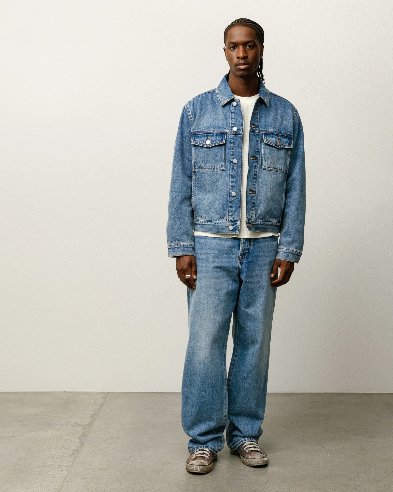 LINED DENIM TRUCKER JACKET