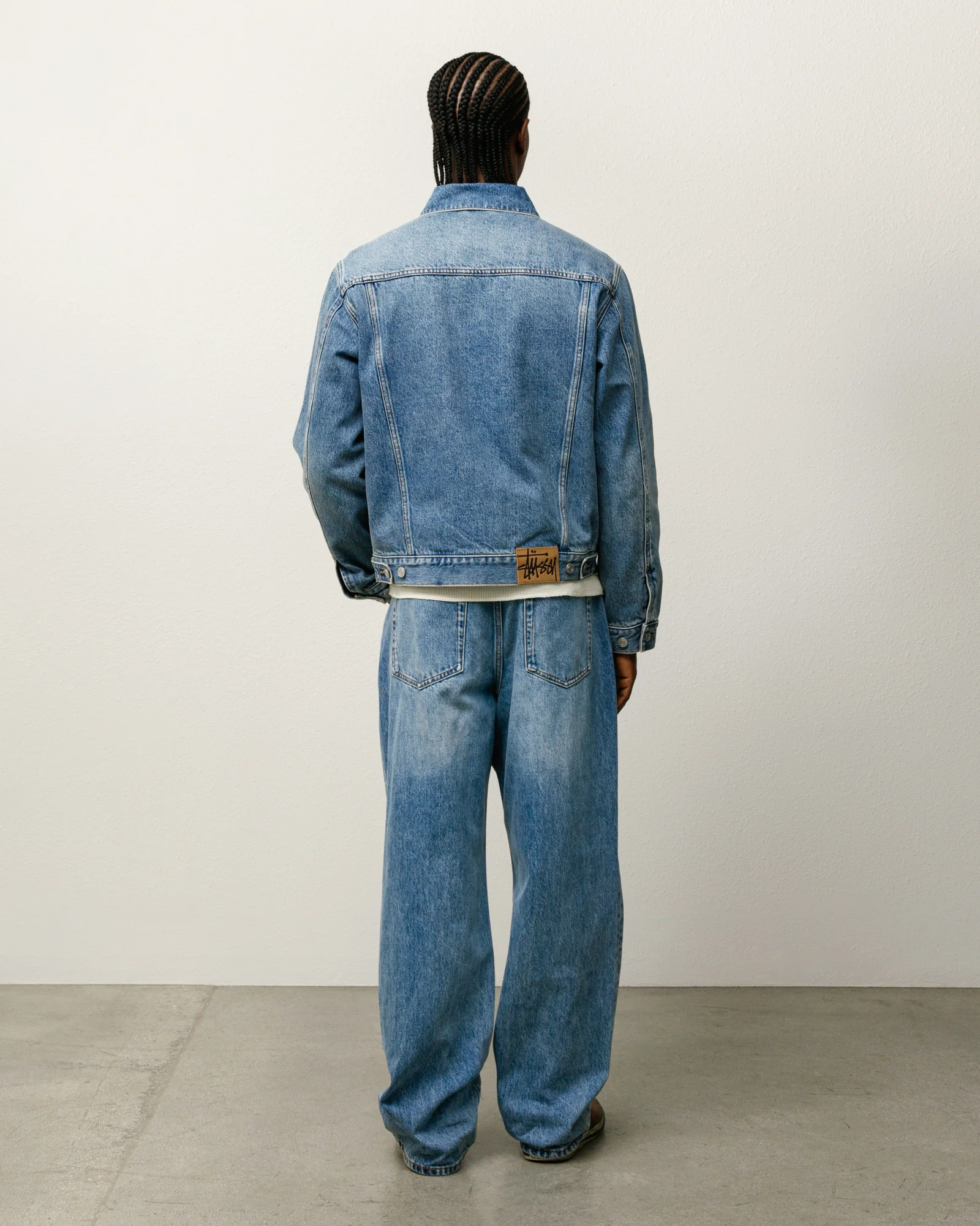 LINED DENIM TRUCKER JACKET - Image 2