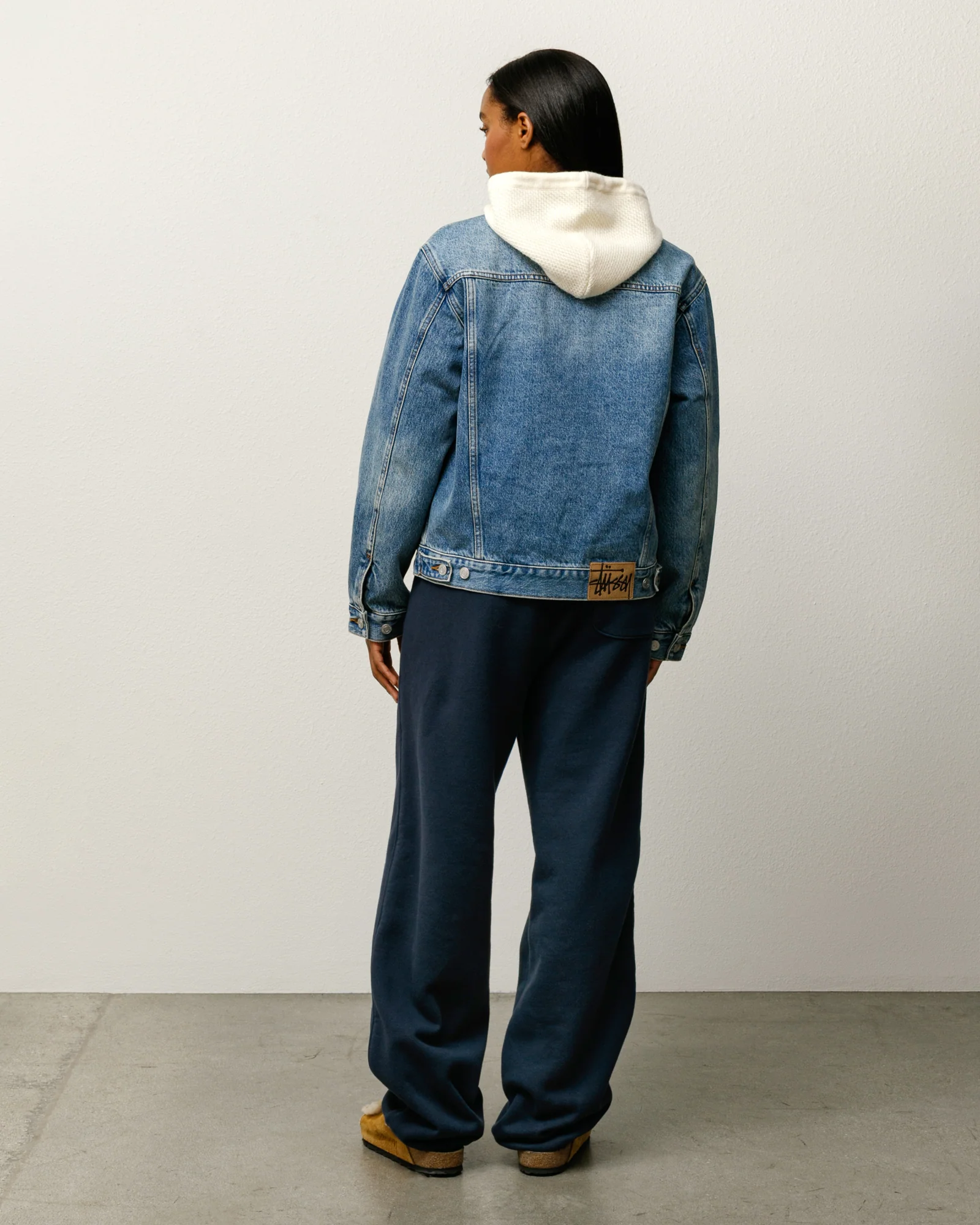 LINED DENIM TRUCKER JACKET - Image 5
