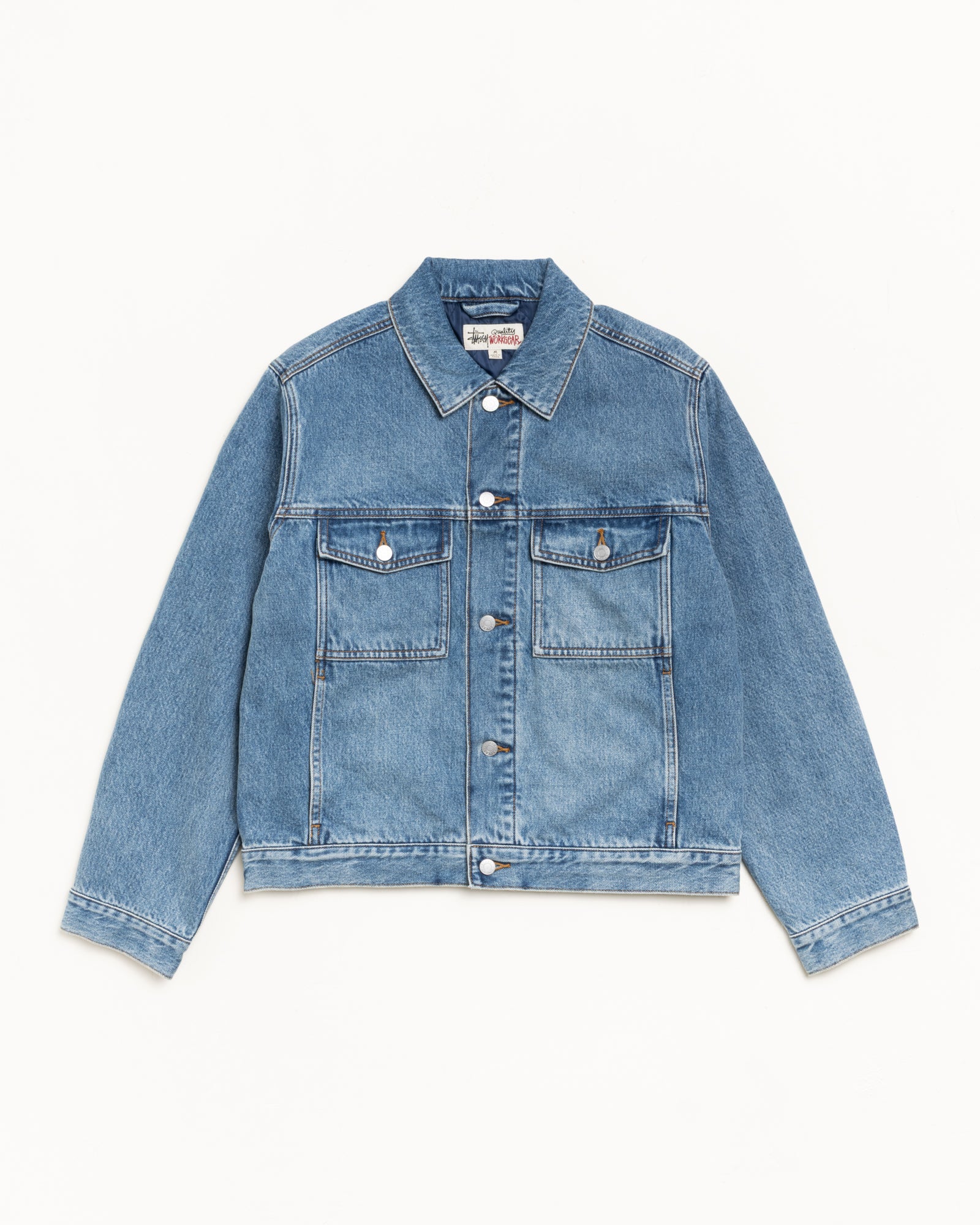 LINED DENIM TRUCKER JACKET - Image 6