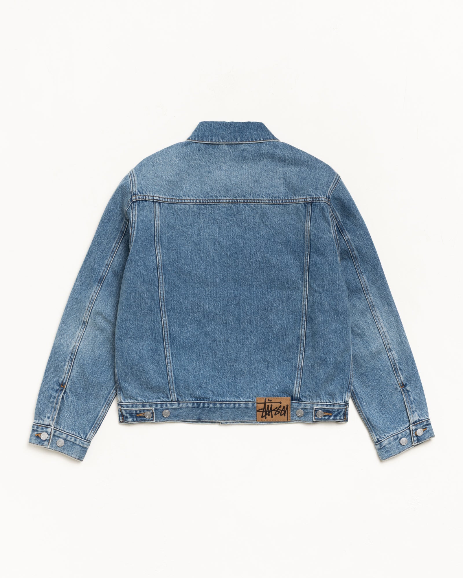 LINED DENIM TRUCKER JACKET - Image 7