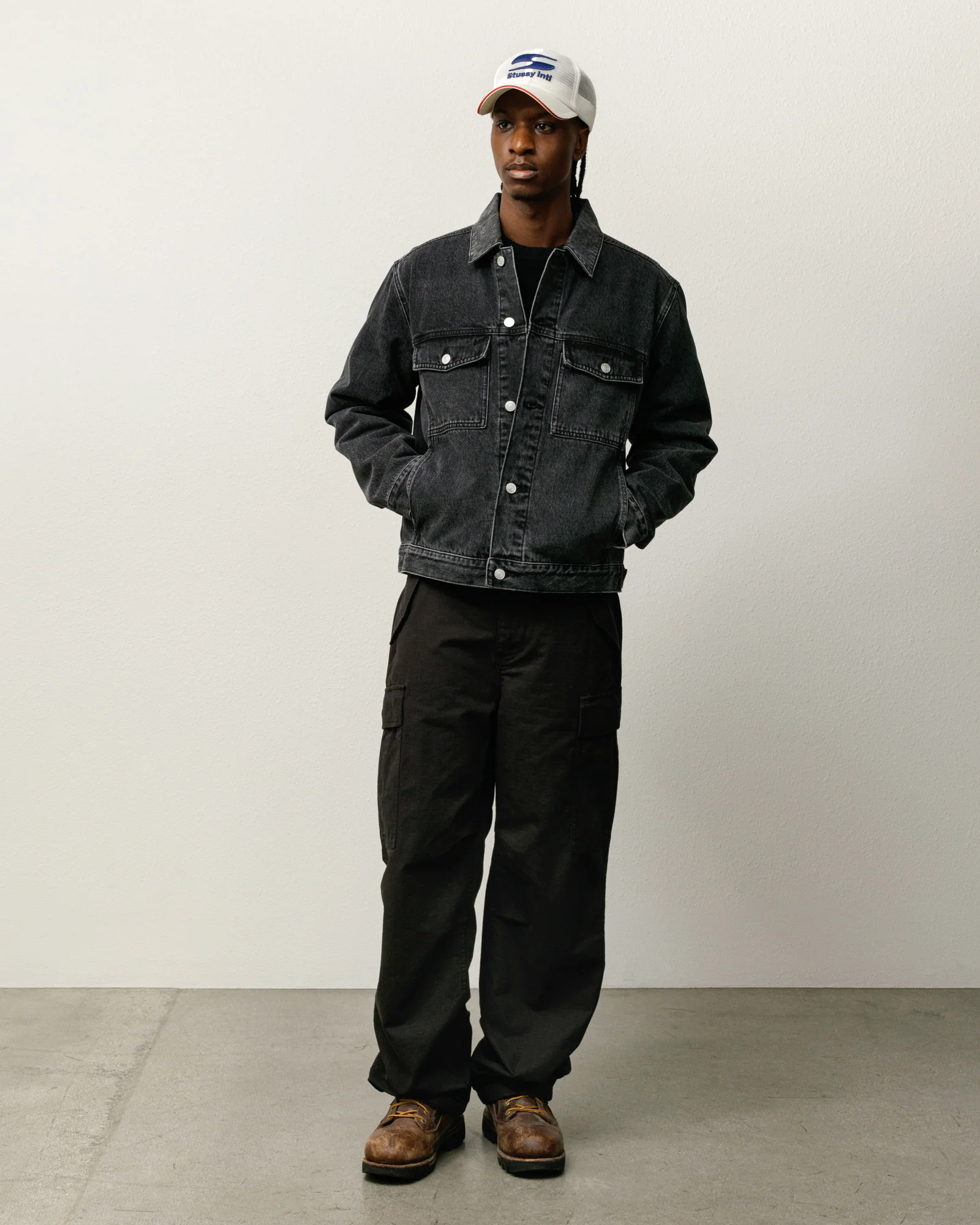 LINED DENIM TRUCKER JACKET