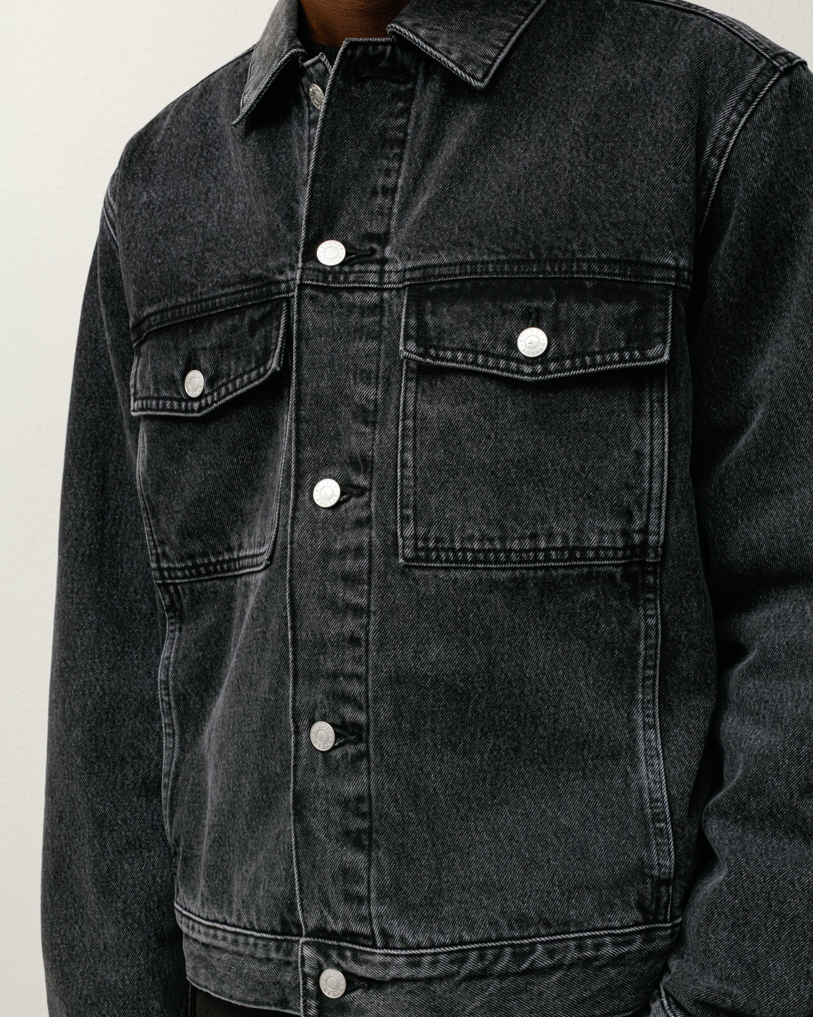 LINED DENIM TRUCKER JACKET - Image 2