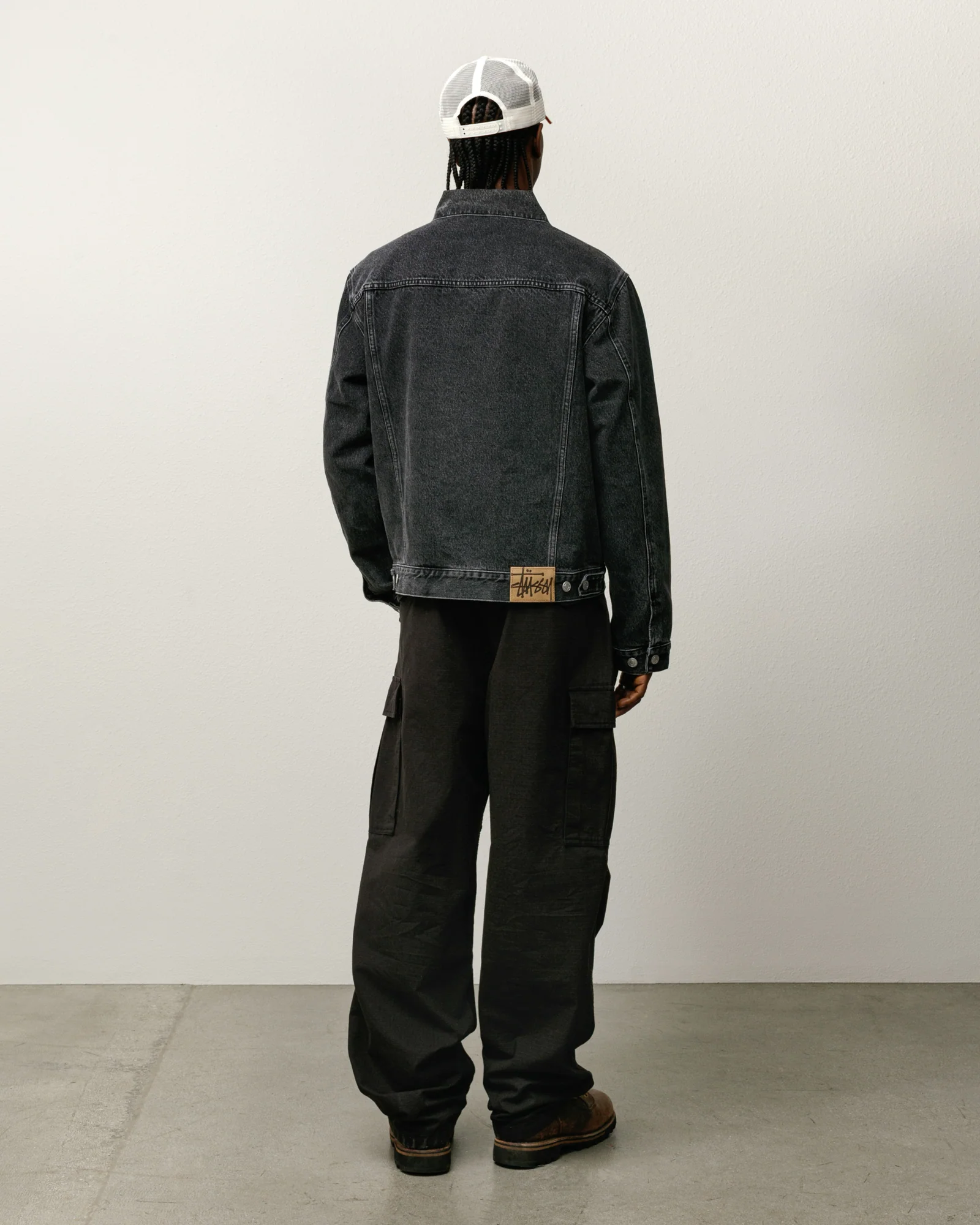 LINED DENIM TRUCKER JACKET - Image 3