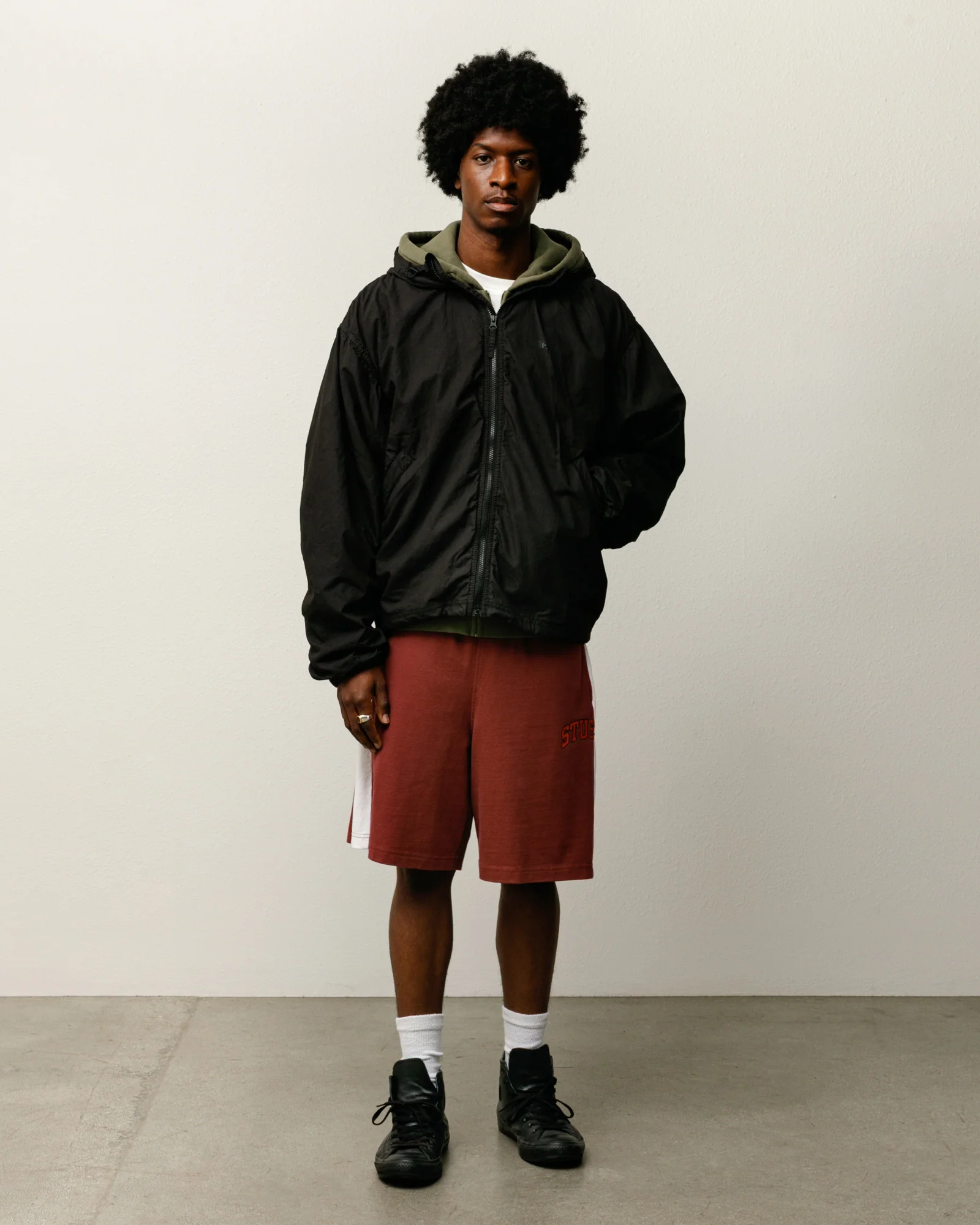 DOUBLE COTTON HOODED JACKET - Image 5
