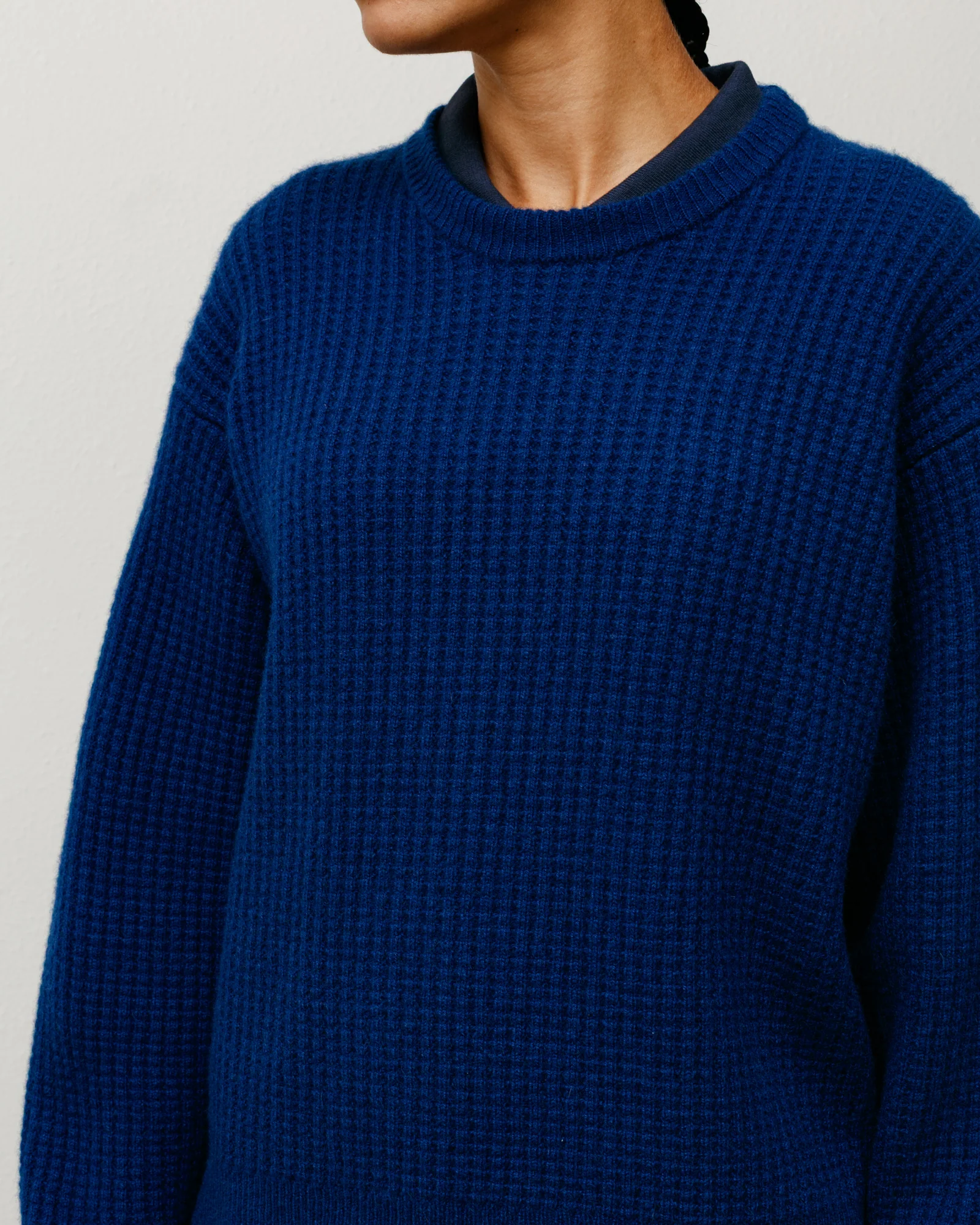 WAFFLE CASHMERE SWEATER - Image 2