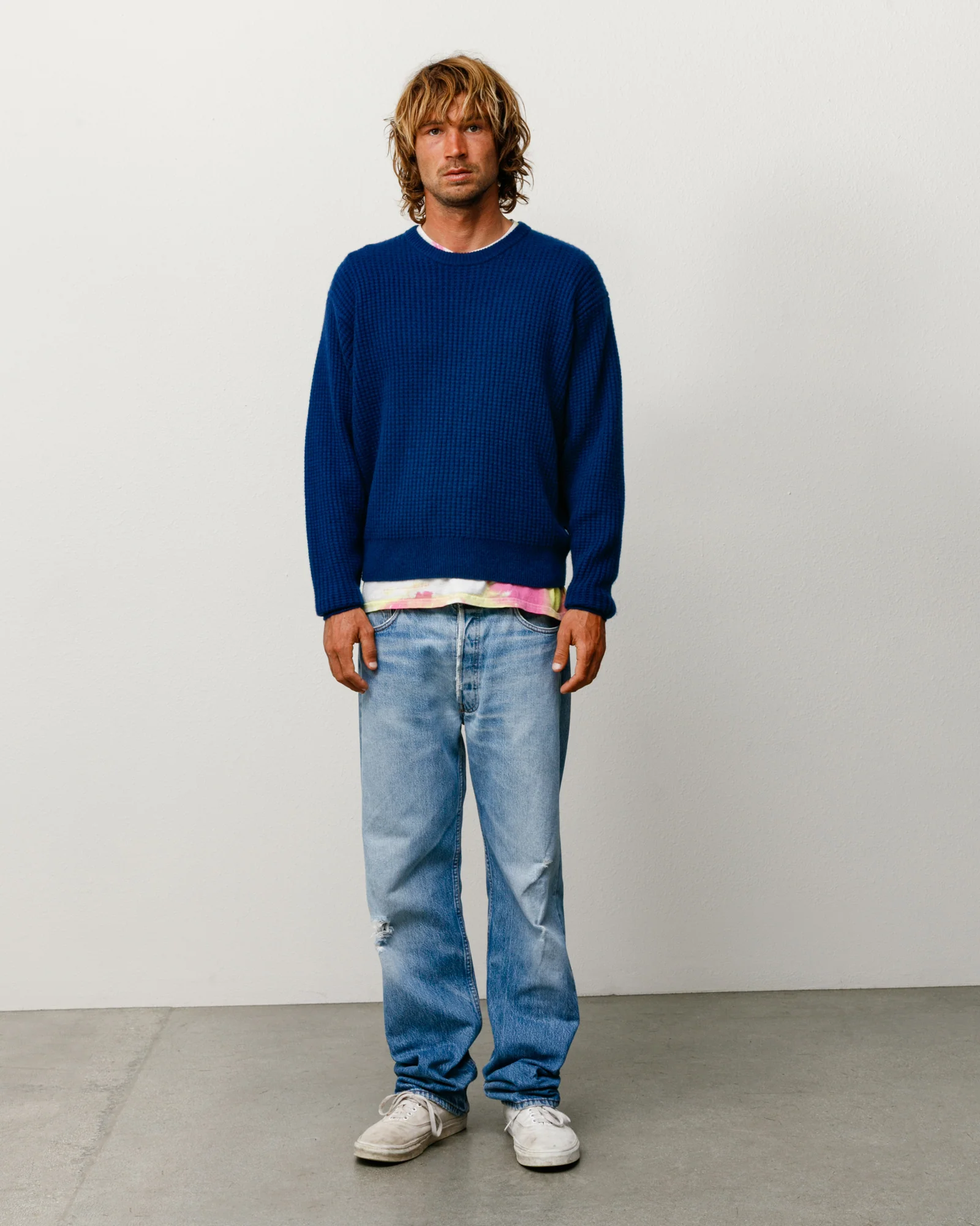 WAFFLE CASHMERE SWEATER - Image 4