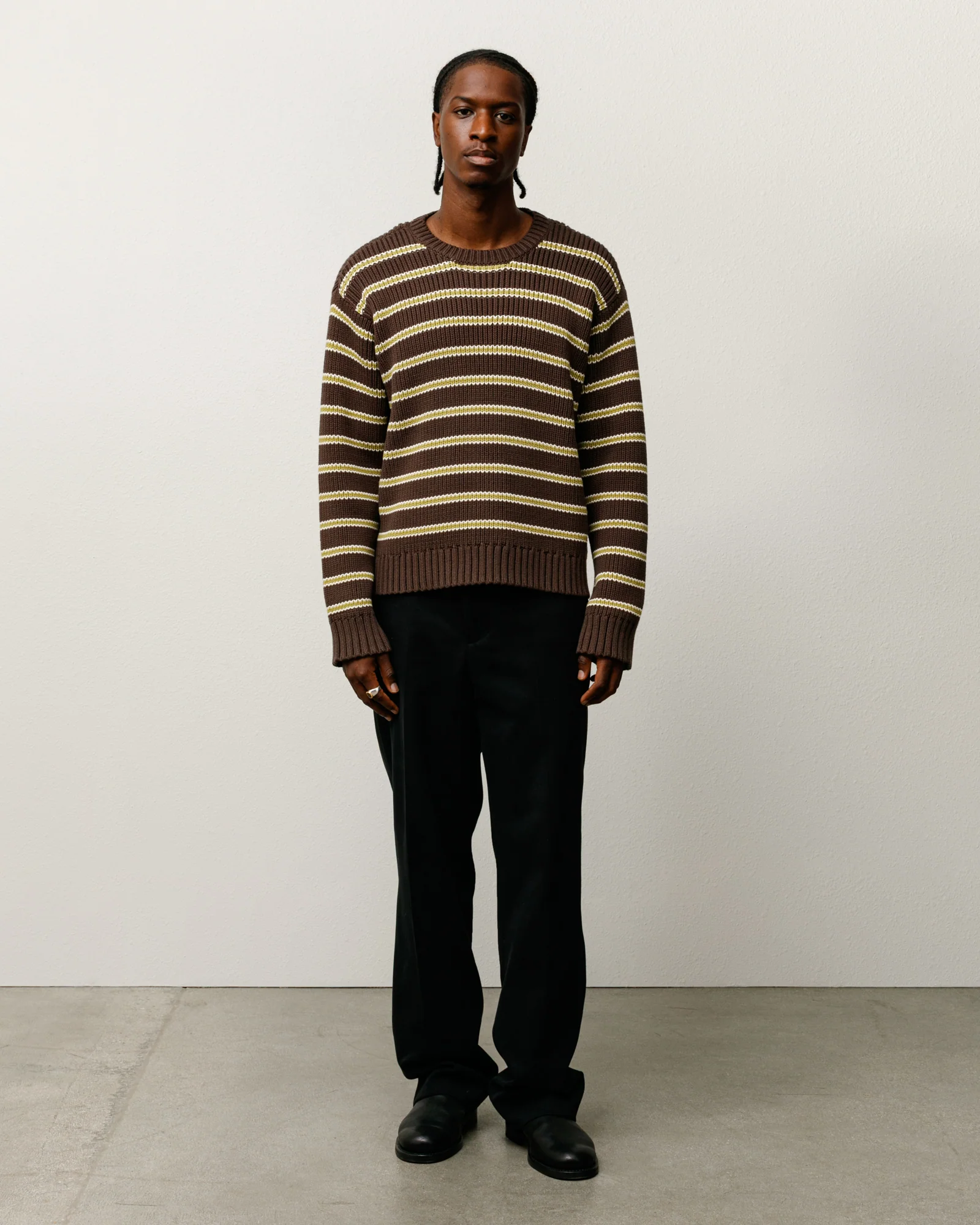 CHUNKY COTTON STRIPE SWEATER