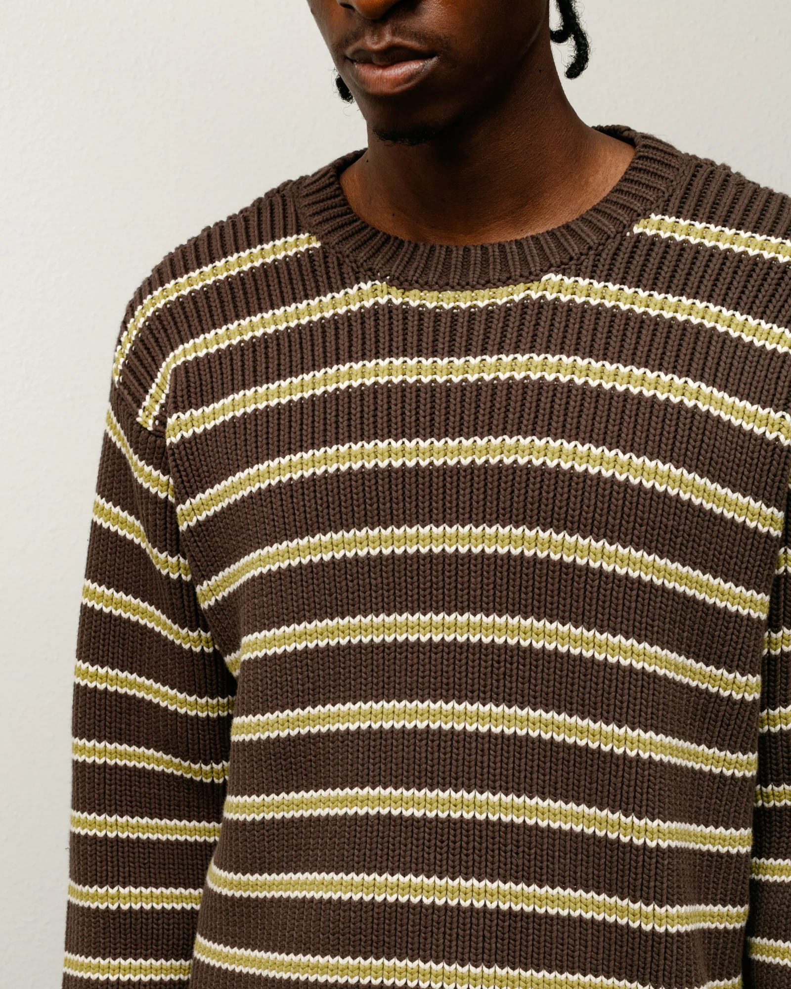 CHUNKY COTTON STRIPE SWEATER - Image 2