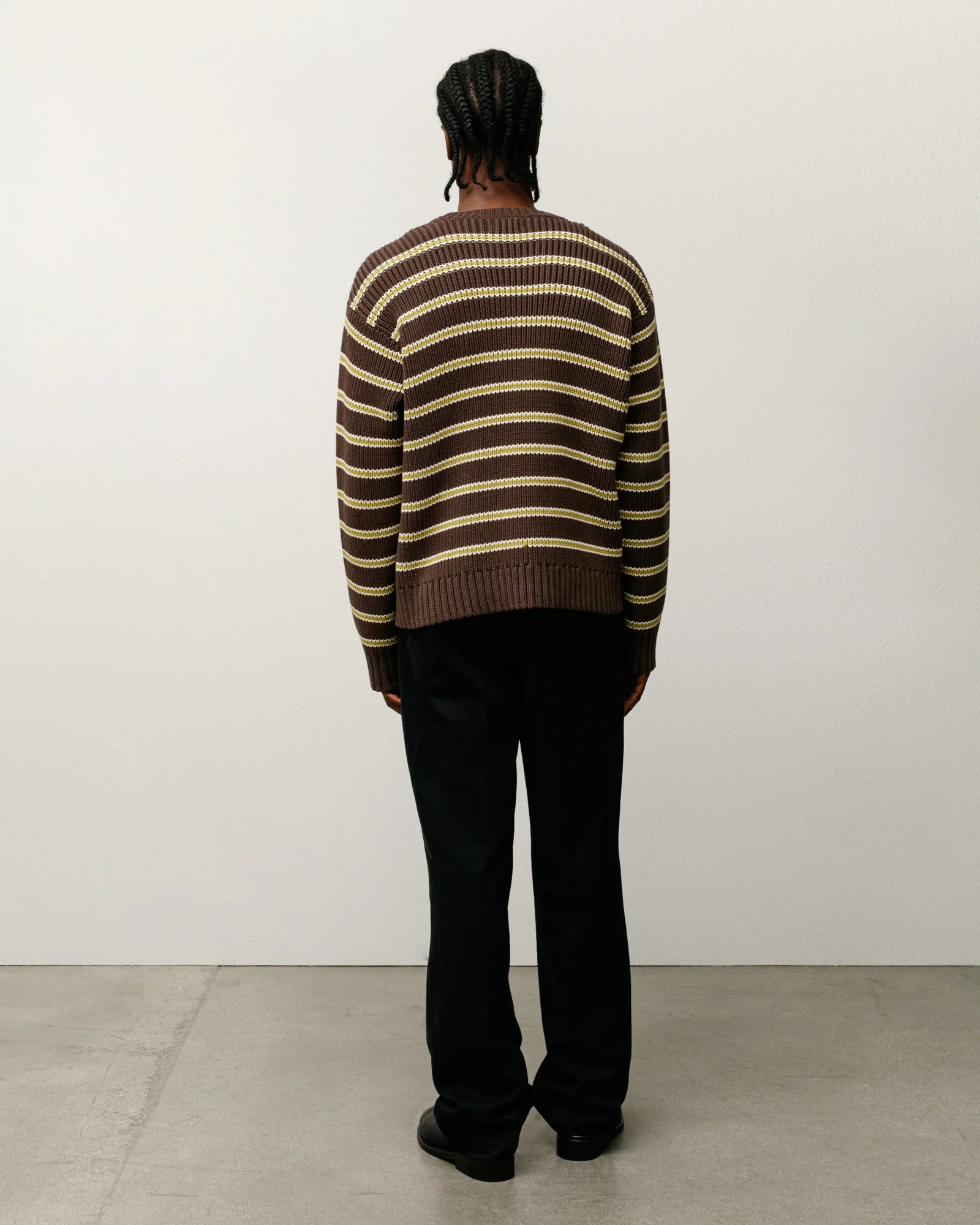 CHUNKY COTTON STRIPE SWEATER - Image 3