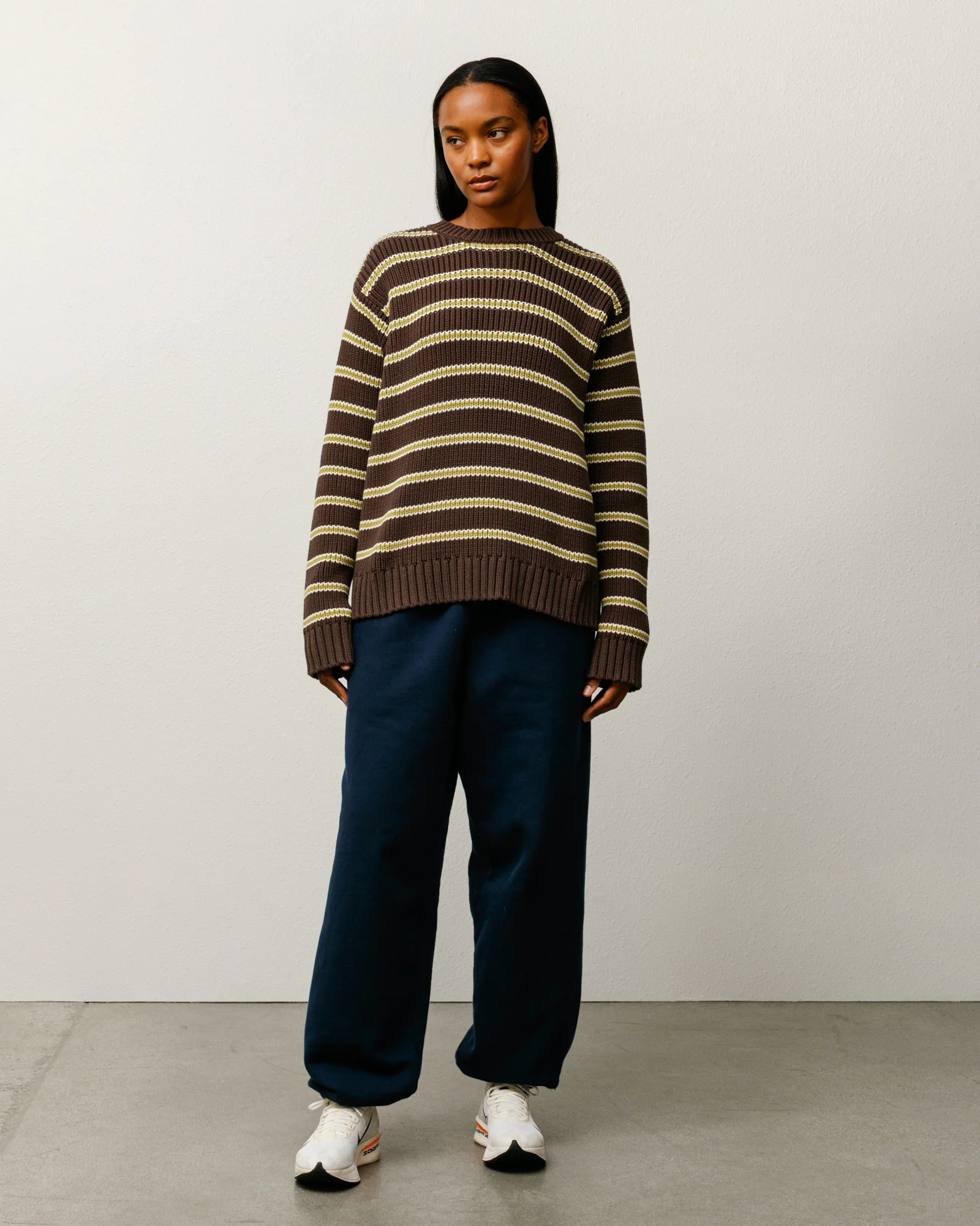 CHUNKY COTTON STRIPE SWEATER - Image 4