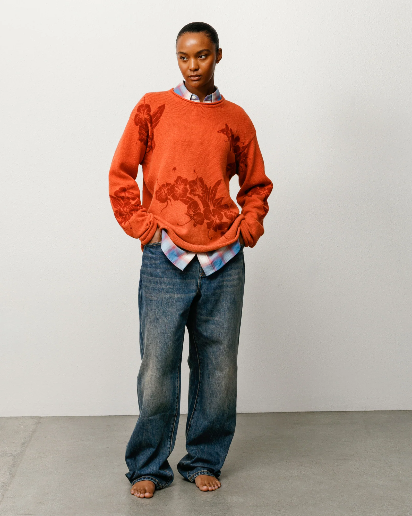 FLORAL ROLL NECK SWEATER - Image 3