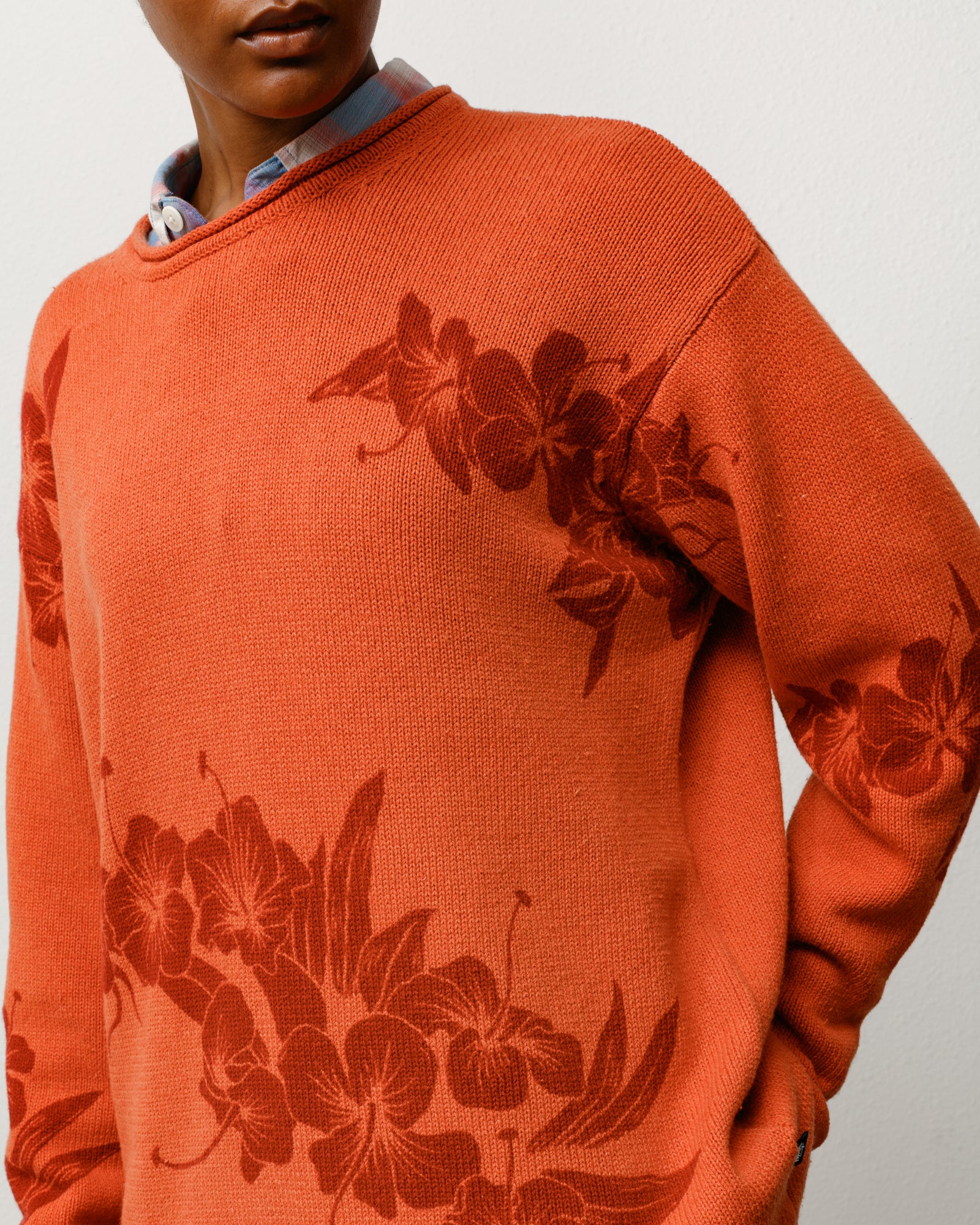 FLORAL ROLL NECK SWEATER - Image 4