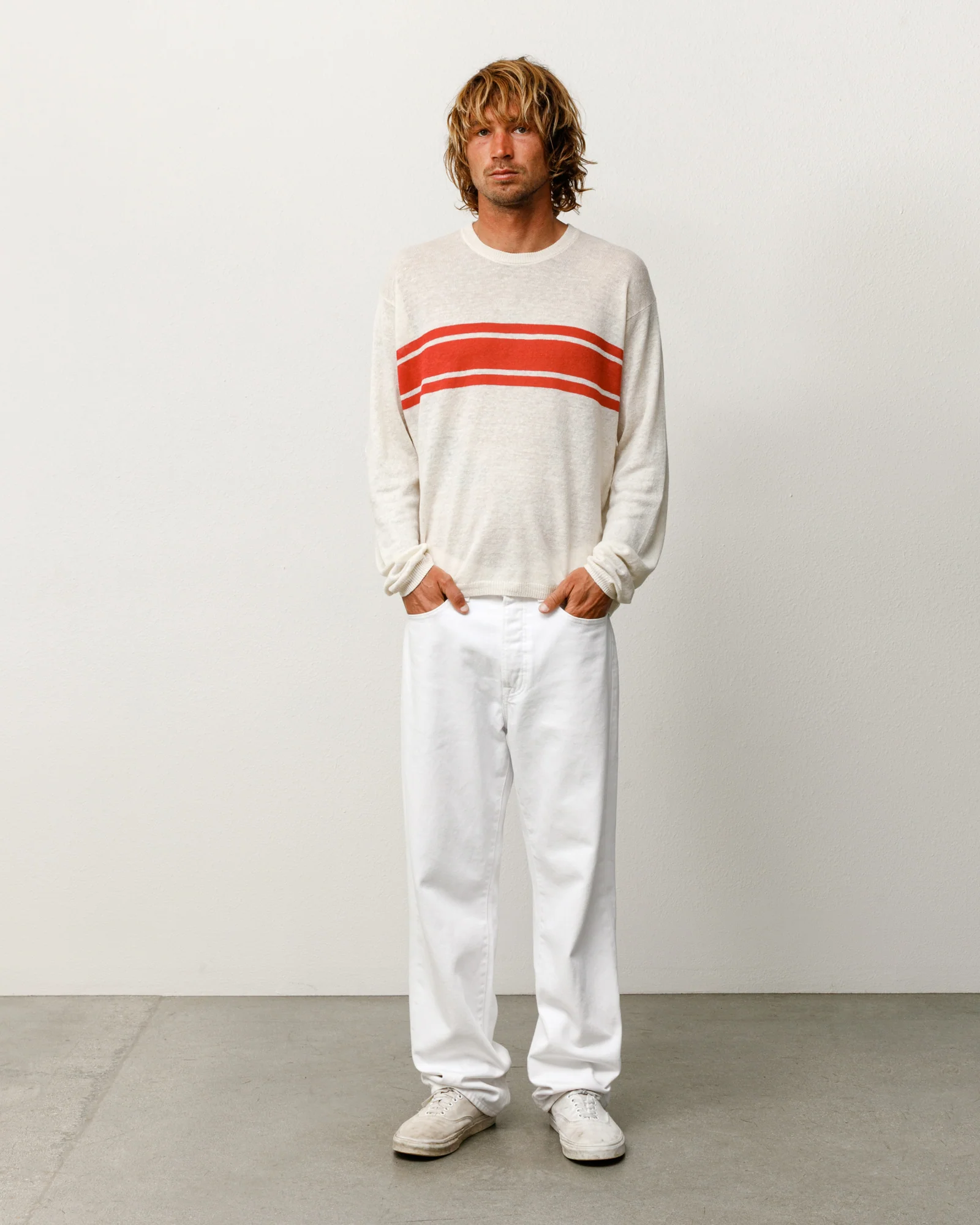 LIGHTWEIGHT STRIPED SWEATER - Image 3