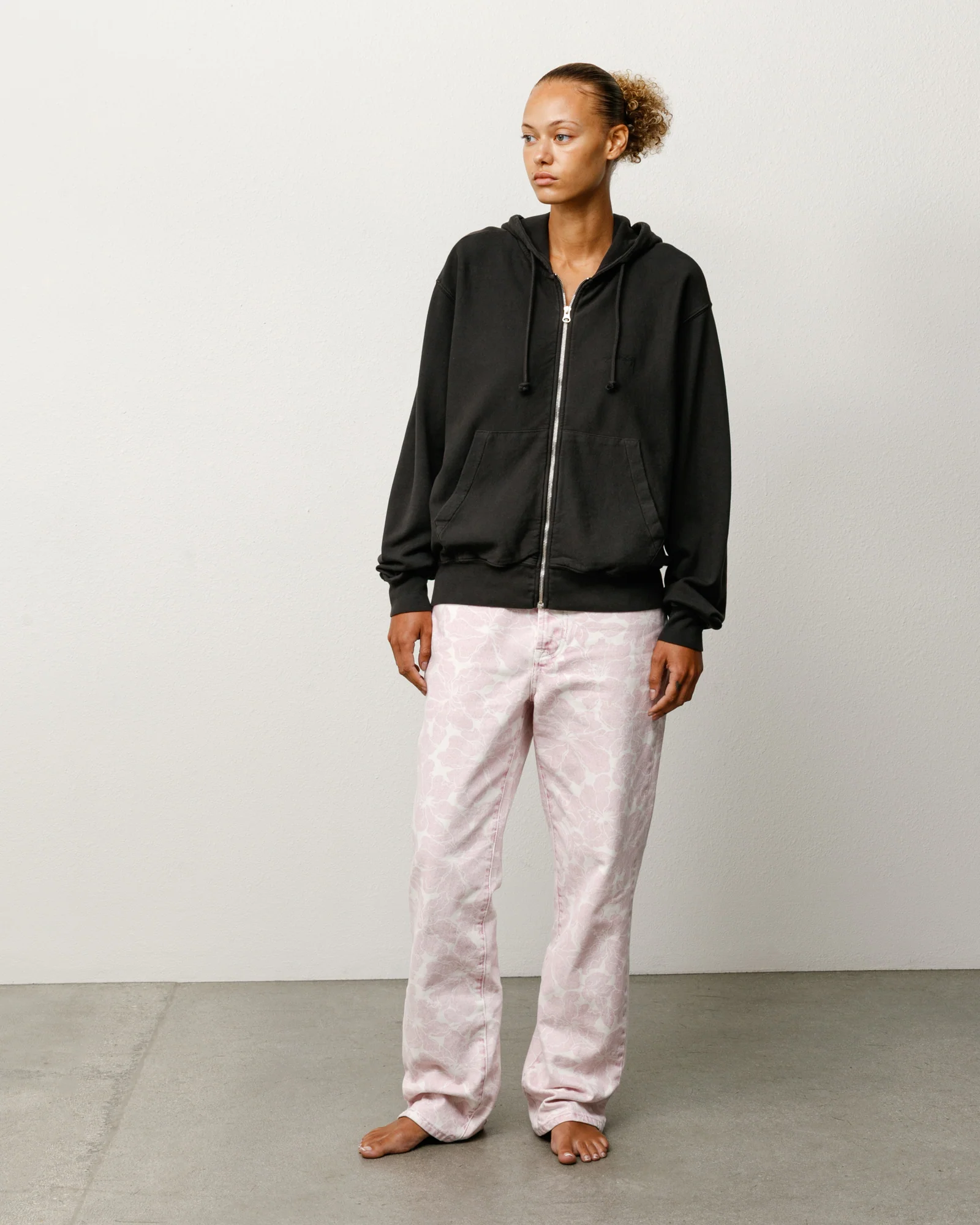 LIGHTWEIGHT TERRY ZIP HOODIE - Image 3