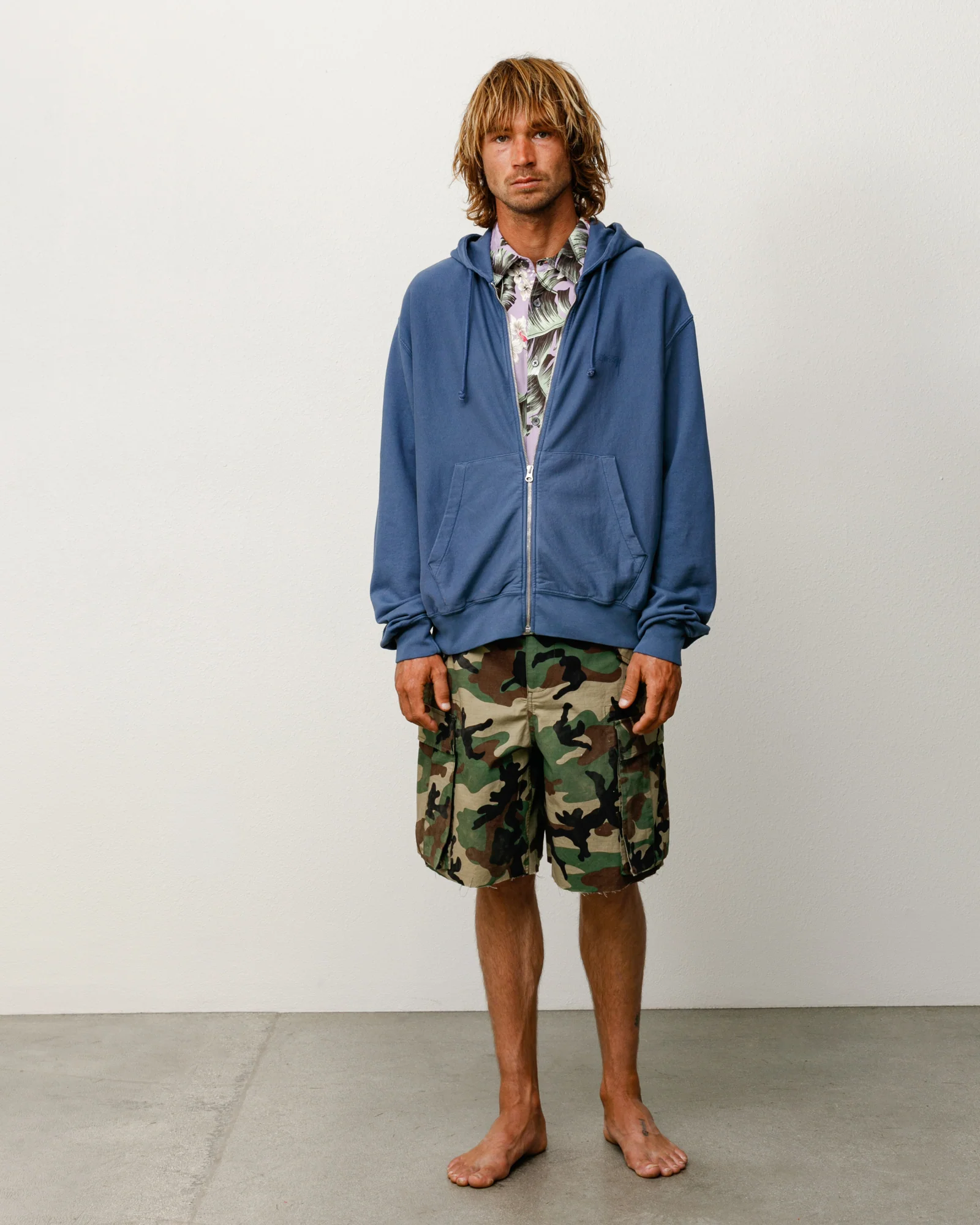LIGHTWEIGHT TERRY ZIP HOODIE - Image 3