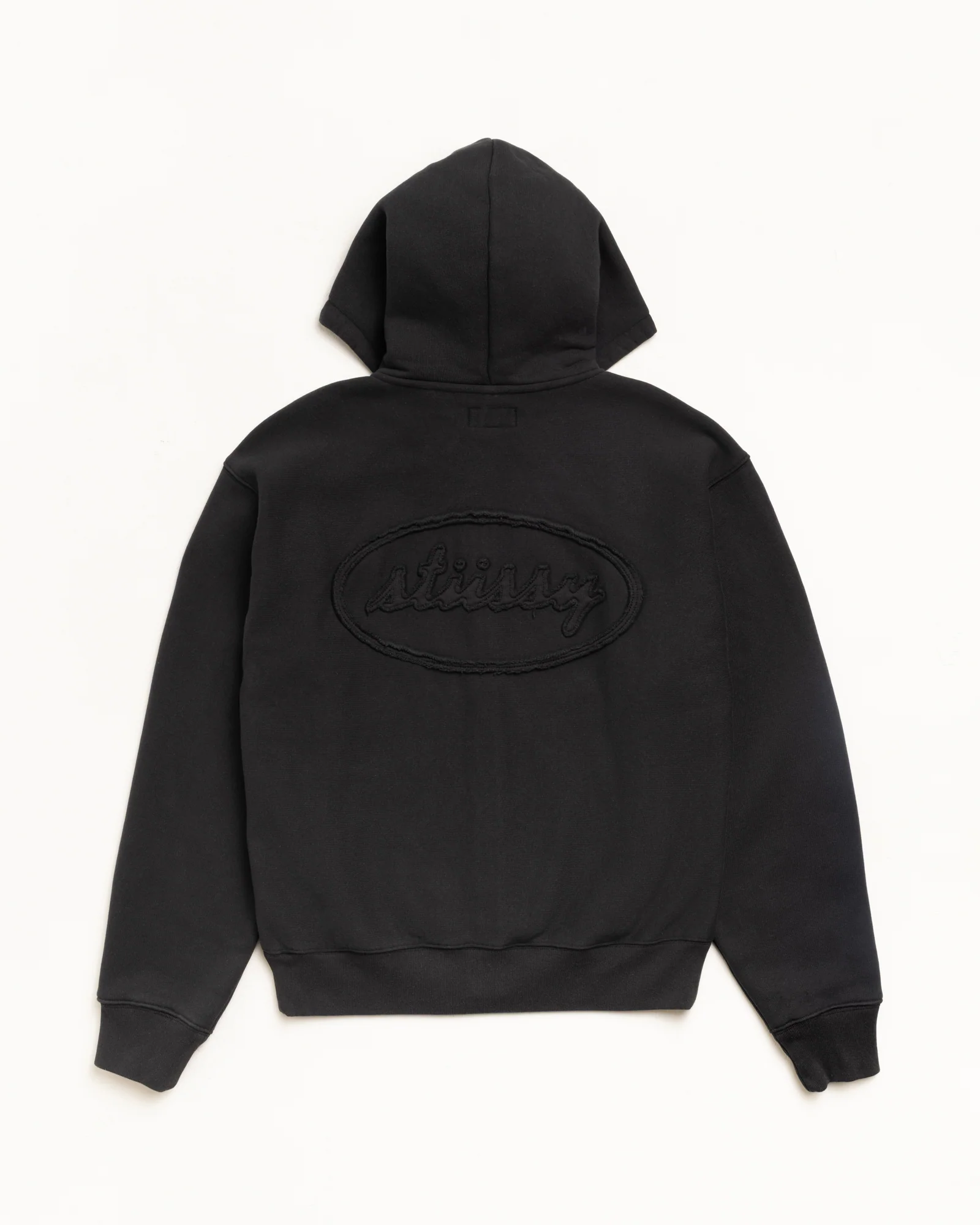 CURSIVE APPLIQUE ZIP HOODIE - Image 2