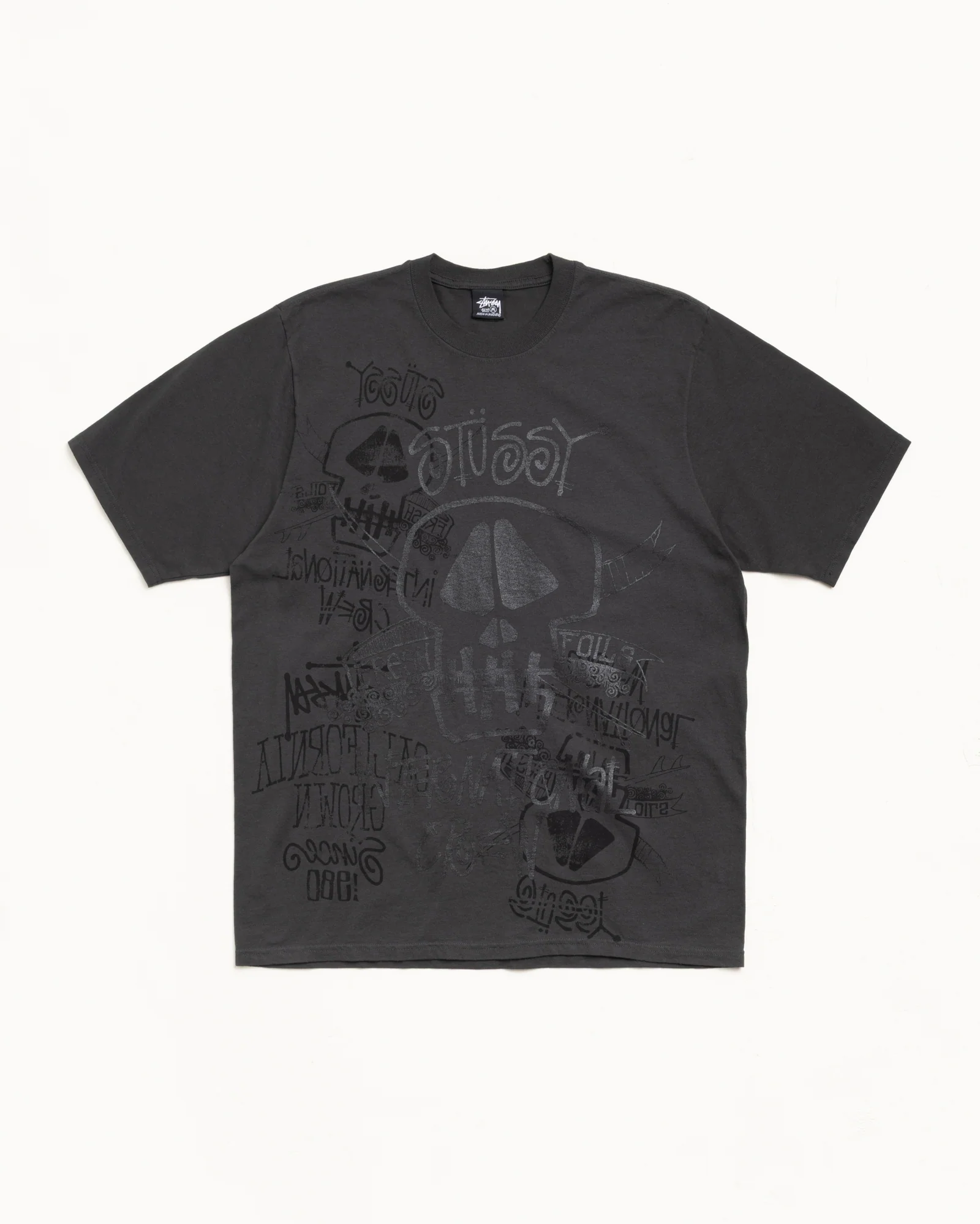 SKULLS TEE PIGMENT DYED